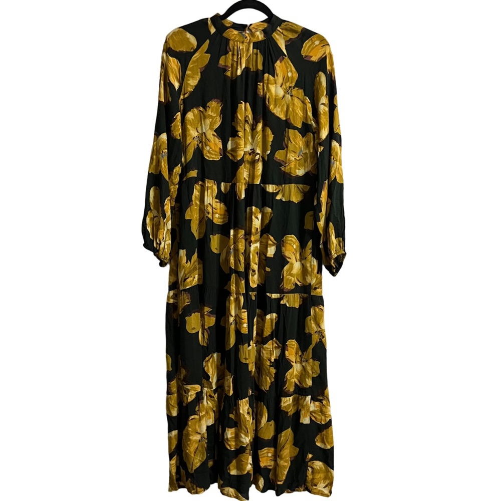 A New Day Floral Long Sleeve Maxi Dress Size Small